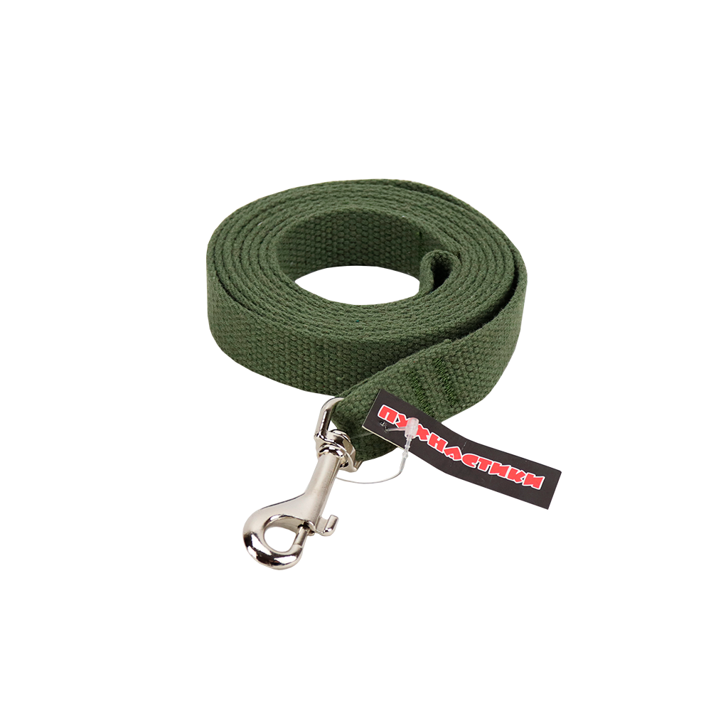 Puskistyk Canvas Leash 20 mm, 2 m, Green