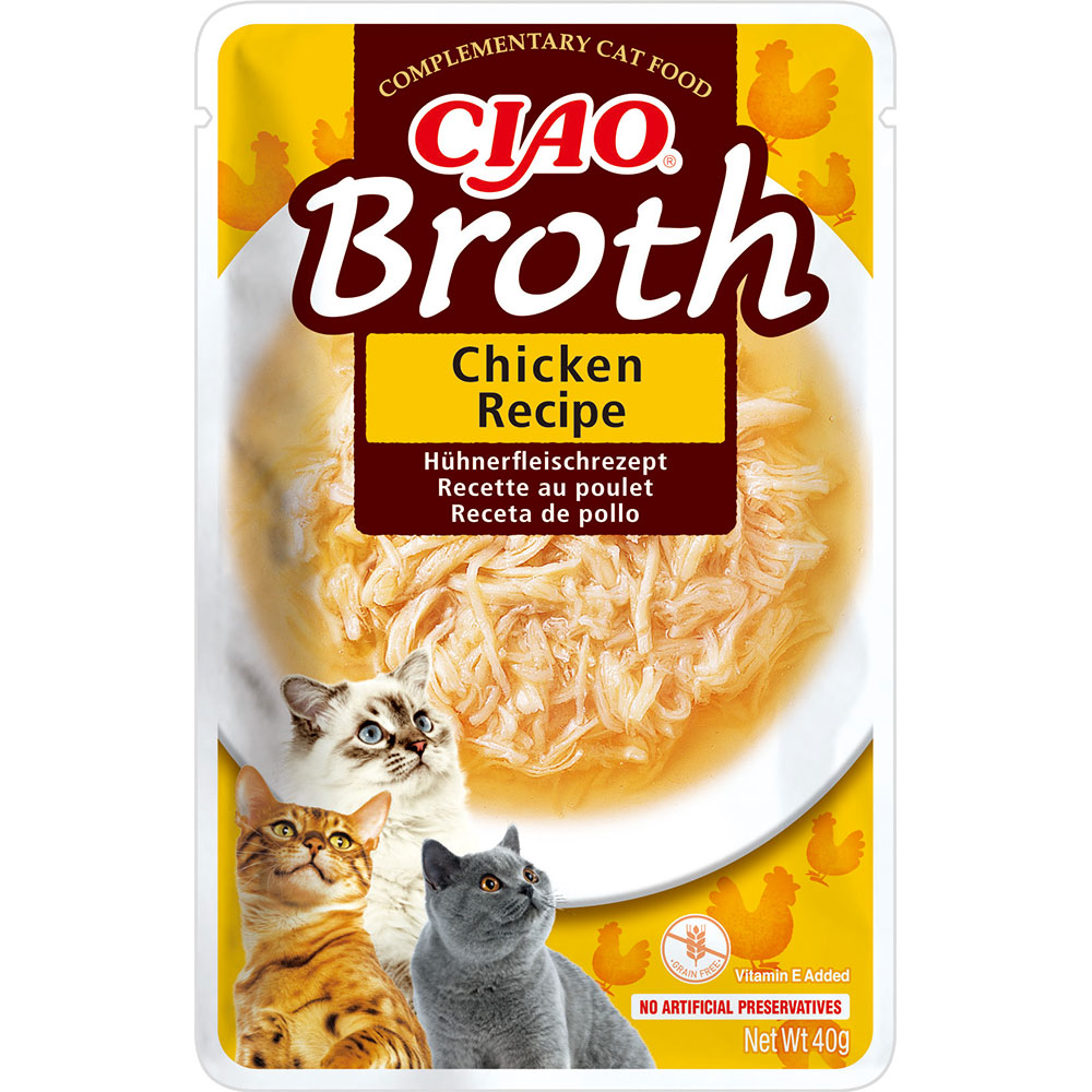 INABA CIAO Broth wet food with chicken broth for cats, 40 g